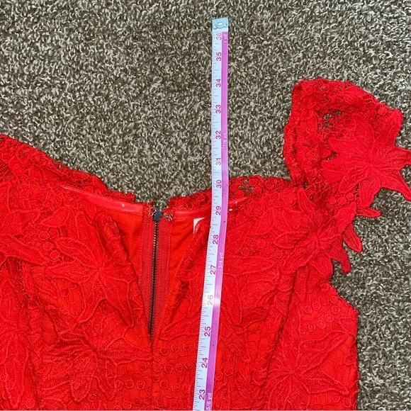 ASTR THE LABEL RED DRESS  SIZE M - Picture 9 of 14